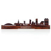 Standing Skyline Nijmegen Palissander hout - 40 cm - Woondecoratie design - Decoratie om neer te zetten - WoodWideCities