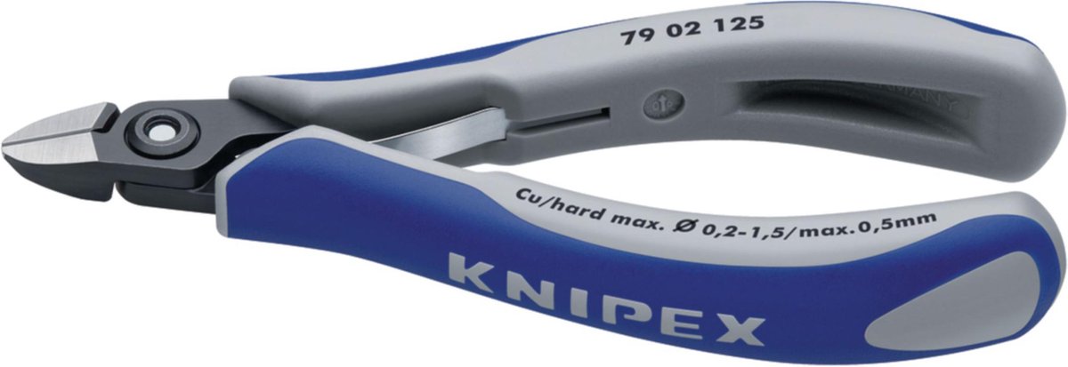 Knipex Taglio preciso di fili sottili � anche filo morbido fino a � 1 4 mmPiccole dime 79 02 125 Elektronica en fijnmec