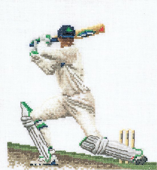 Thea Gouverneur - Borduurpakket met telpatroon - 3033A - Voorgesorteerde DMC Garens - Cricket - Aida - 16 cm x 17 cm - DIY Kit