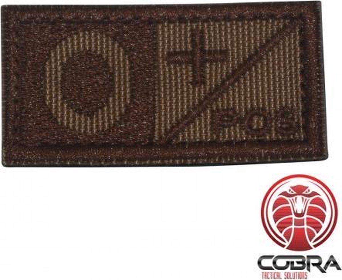 Bloedgroep O+ POS Geborduurde Militaire Patch - 2,6 x 5 cm