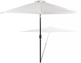 Parasol met stalen paal 3 m zandwit