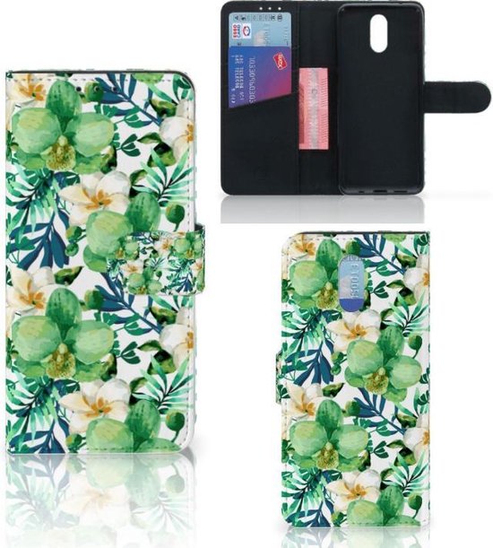 Boekhoesje voor Nokia 2.3 Hoesje Orchidee Groen