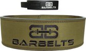 Barbelts Lever belt groen - powerlift riem - M