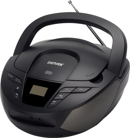 Denver TC28 Zwart Draagbare radio Bestel nu!