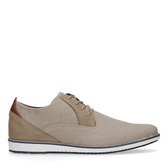 Sacha - Heren - Beige casual veterschoenen - Maat 41