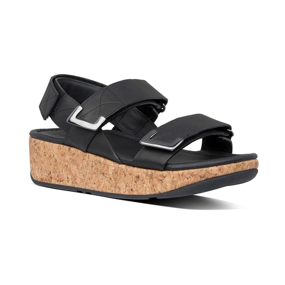 FitFlop™ Remi Adjustable Back-Strap Sandals Leather All Black - Maat 42 Sandalen m7H6X8Tu