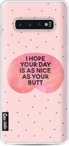 Casetastic Samsung Galaxy S10 Plus Hoesje - Softcover Hoesje met Design - Nice Butt Print