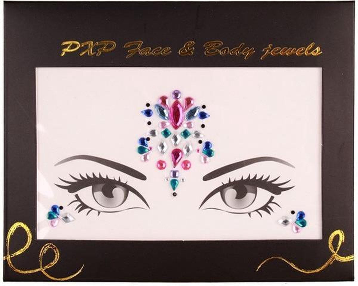Face & Body Jewels All-In-One Glitter sticker Model C