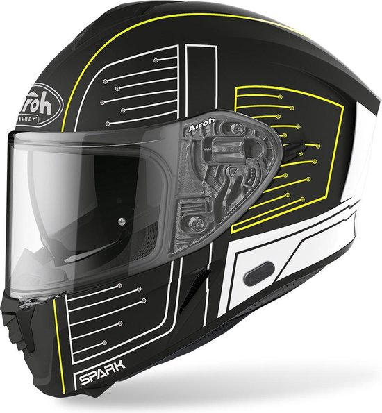 Airoh Spark Cyrcuit Black Matt Full Face Helmet XL