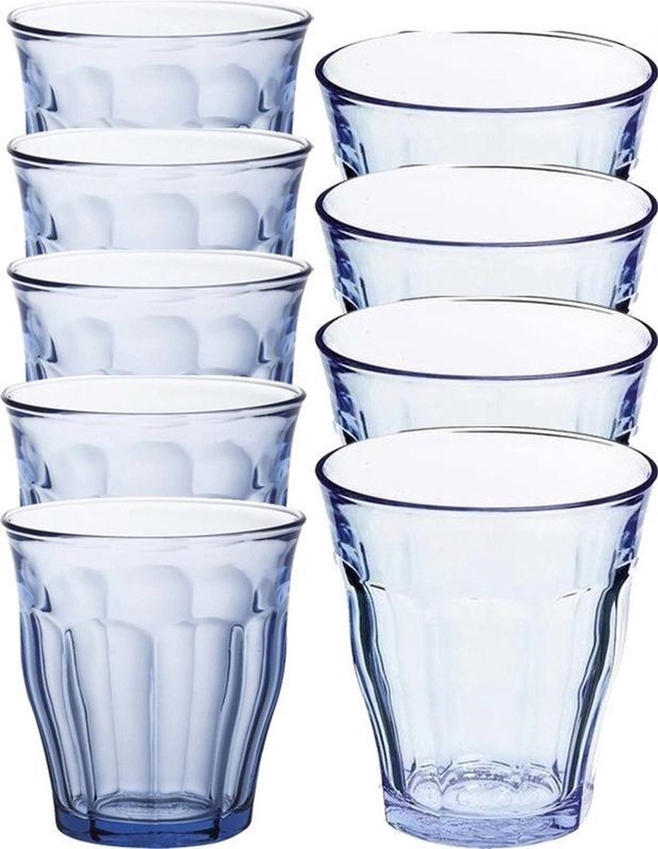 Set De Verres Duralex Picardie Verre Bleu 6 Unités (25 Cl) à Prix