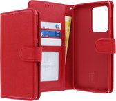 Housse Bookcase hoesje Samsung Galaxy S20 Ultra - CaseBoutique - Rouge uni - Simili cuir