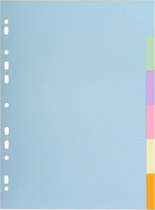 50x Tabbladen gerecycleerd karton 170g - 6 tabs - A4