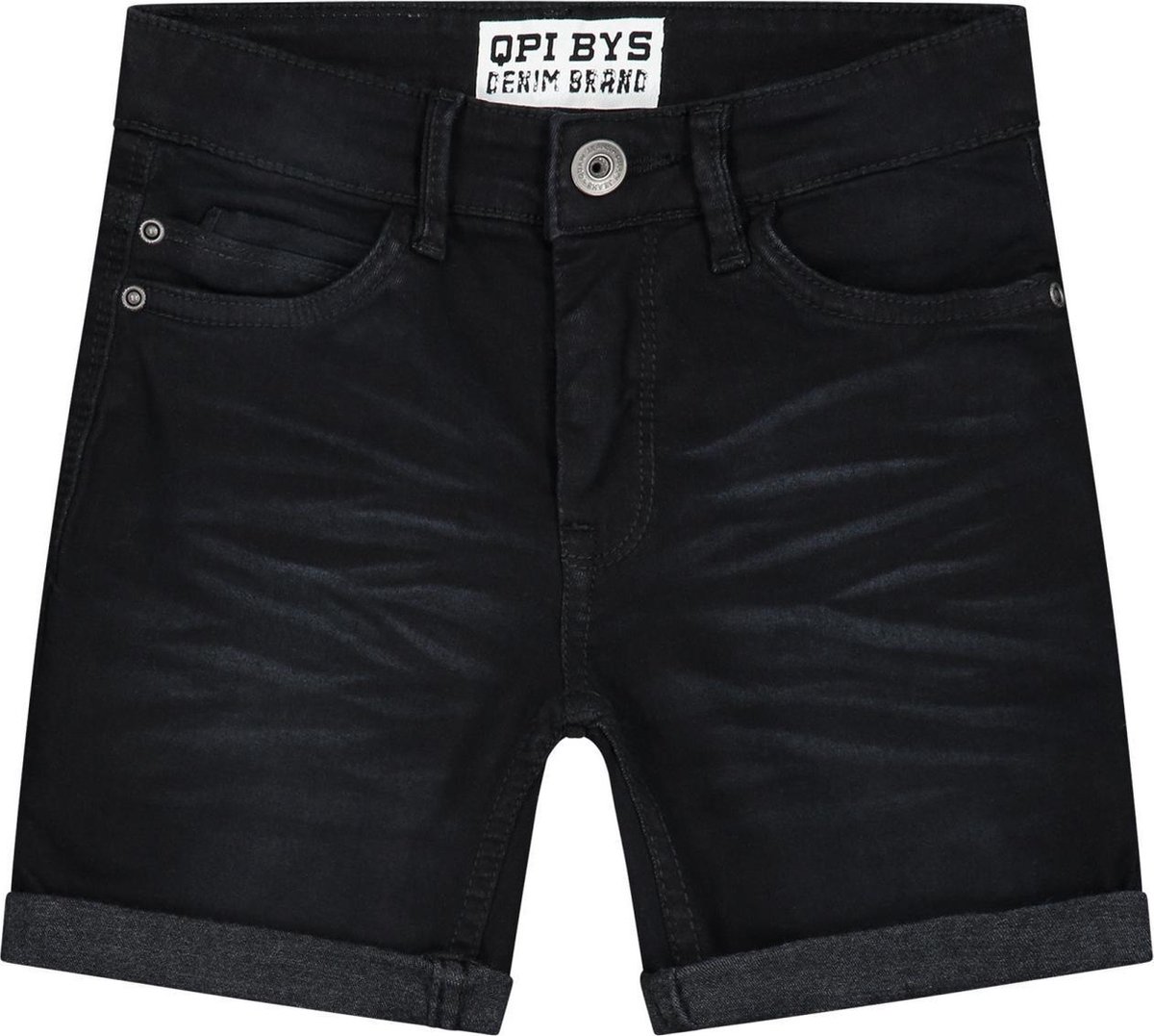 Quapi short Arjan black jeans - maat 146