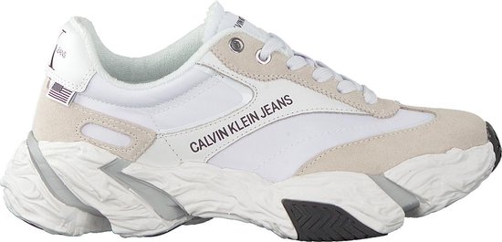 Calvin Klein Dames Lage sneakers Sigma - Wit - Maat 39