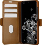 Samsung Galaxy S20 Ultra Bookcase hoesje - dbramante1928 - Effen Cognac - Leer