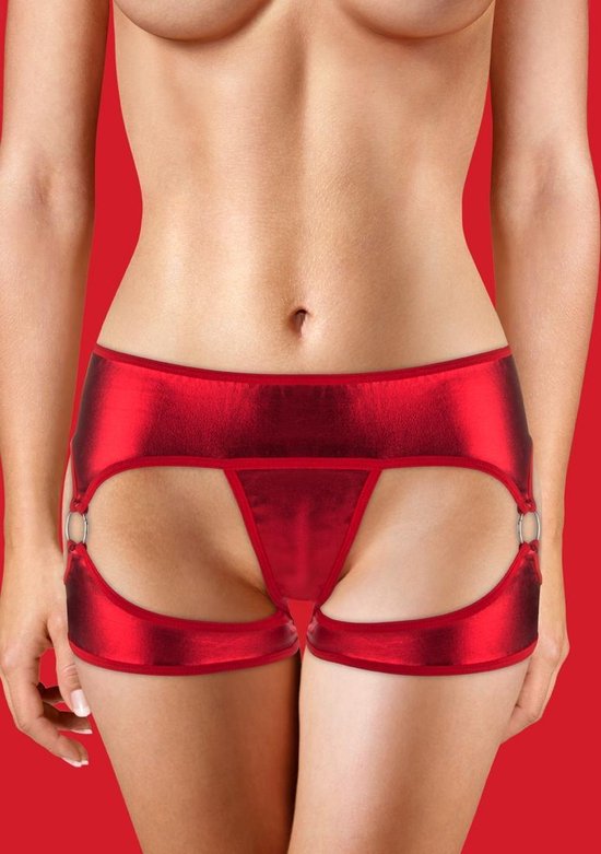 Ouch! – Erotisch Ondergoed met Vibratie Kogel voor Spannende Dates - Rood