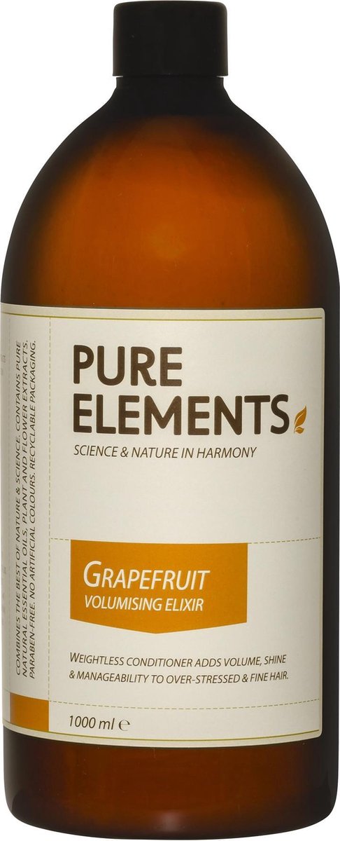 Pure Elements Grapefruit Volumizing Elixir 1000ml | Natuurlijke conditioner voor fijn haar