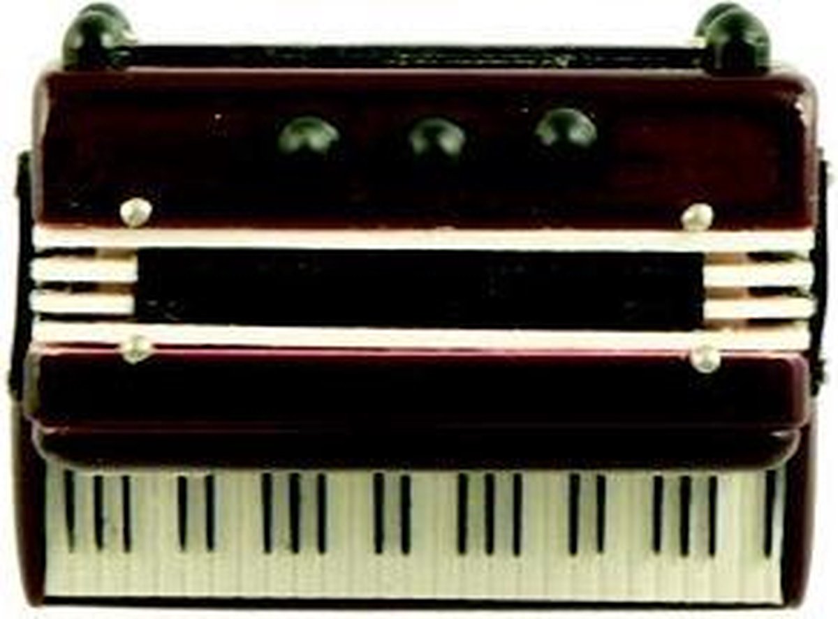 Magneet accordeon rood