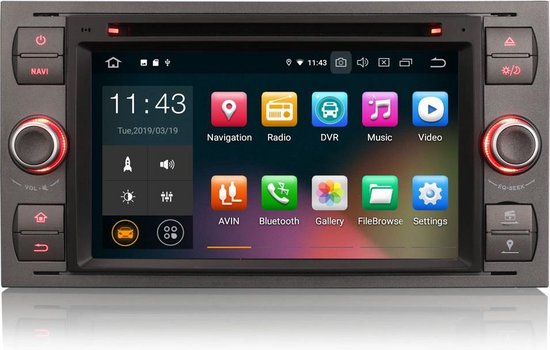 Huiskamer De controle krijgen scheuren Android autoradio navigatie voor FORD FIESTA FUSION GALAXY KUGA MONDEO  FOCUS met ingebouwd | bol.com