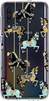 Casetastic Samsung Galaxy A50 (2019) Hoesje - Softcover Hoesje met Design - Carousel Horses Print