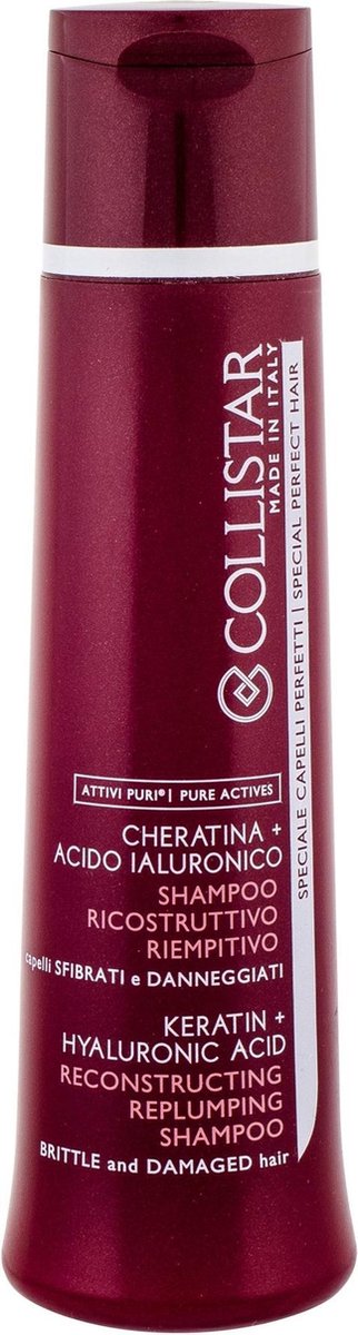 Collistar - Keratin Hyaluronic Acid Reconstructing Shampoo szampon do włosów z kwasem hialuronowym 250ml