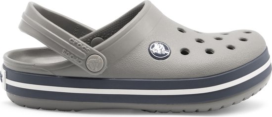 Crocs - Crocband - Sportieve slippers - Jongens - Maat 30/31 - Grijs - 05H  -Smoke/Navy | bol.com