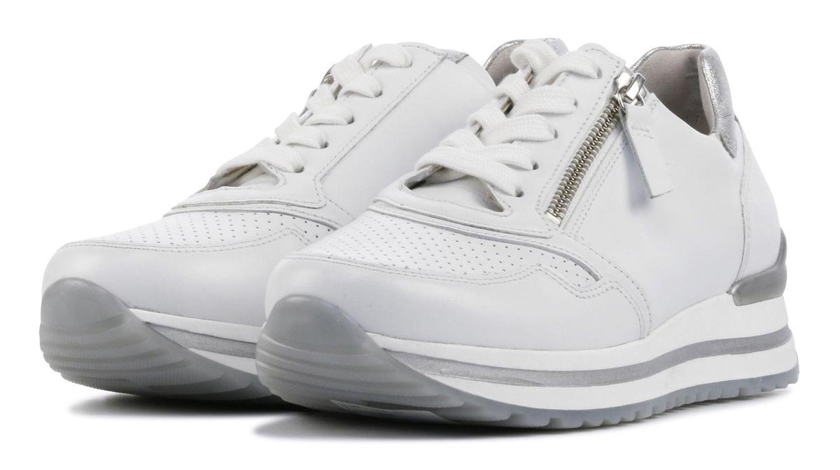 Gabor 66.528.50 Dames Sneakers - Wit - Maat 38.5 | bol.com