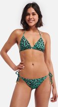 Shiwi Ladies Liz triangle top Luxe leopard - groen - 34