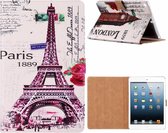 iPad 9.7 inch (2018) / (2017) Eiffeltoren 1889 Design Booktype Kunstleer Hoesje