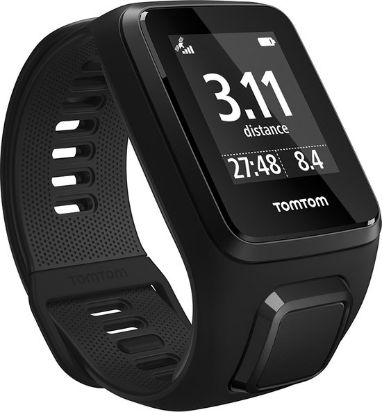 TomTom Spark 3 Cardio GPS Fitnesshorloge - Zwart - Large