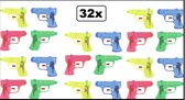 32x Waterpistooltjes 11cm 4 kleuren