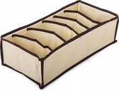 Ondergoed, Sokken, Stropdassen Organizer - Opberger voor Lade of Kast - Beige