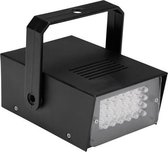 Stroboscoop mini met witte leds - 24 leds - op batterijen