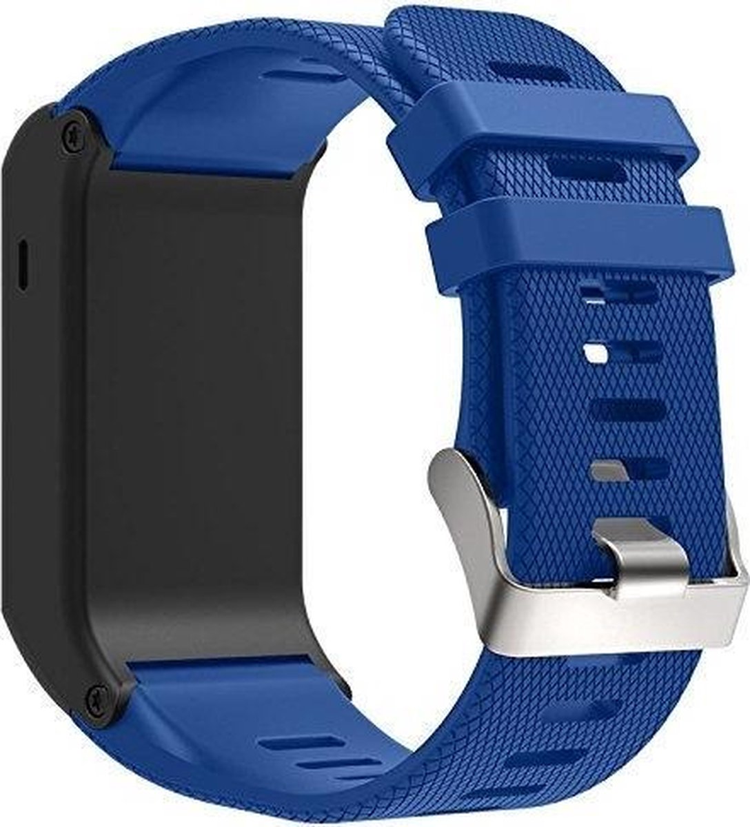 Siliconen Bandje Geschikt voor Garmin Vivoactive HR Zwart bol