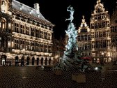 MyHobby Borduurpakket –  Antwerpen België 40×30 cm - Aida stof 5,5 kruisjes/cm (14 count)