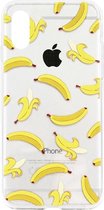 ADEL Siliconen Back Cover Softcase Hoesje Geschikt Voor iPhone XR - Bananen