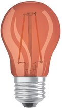 OSRAM E27 bolvormige LED-lamp - oranje