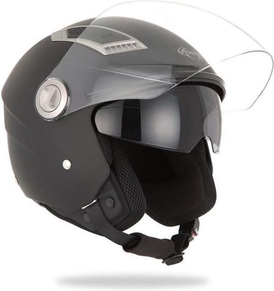 STORMER Jet Award Zwart matte helm