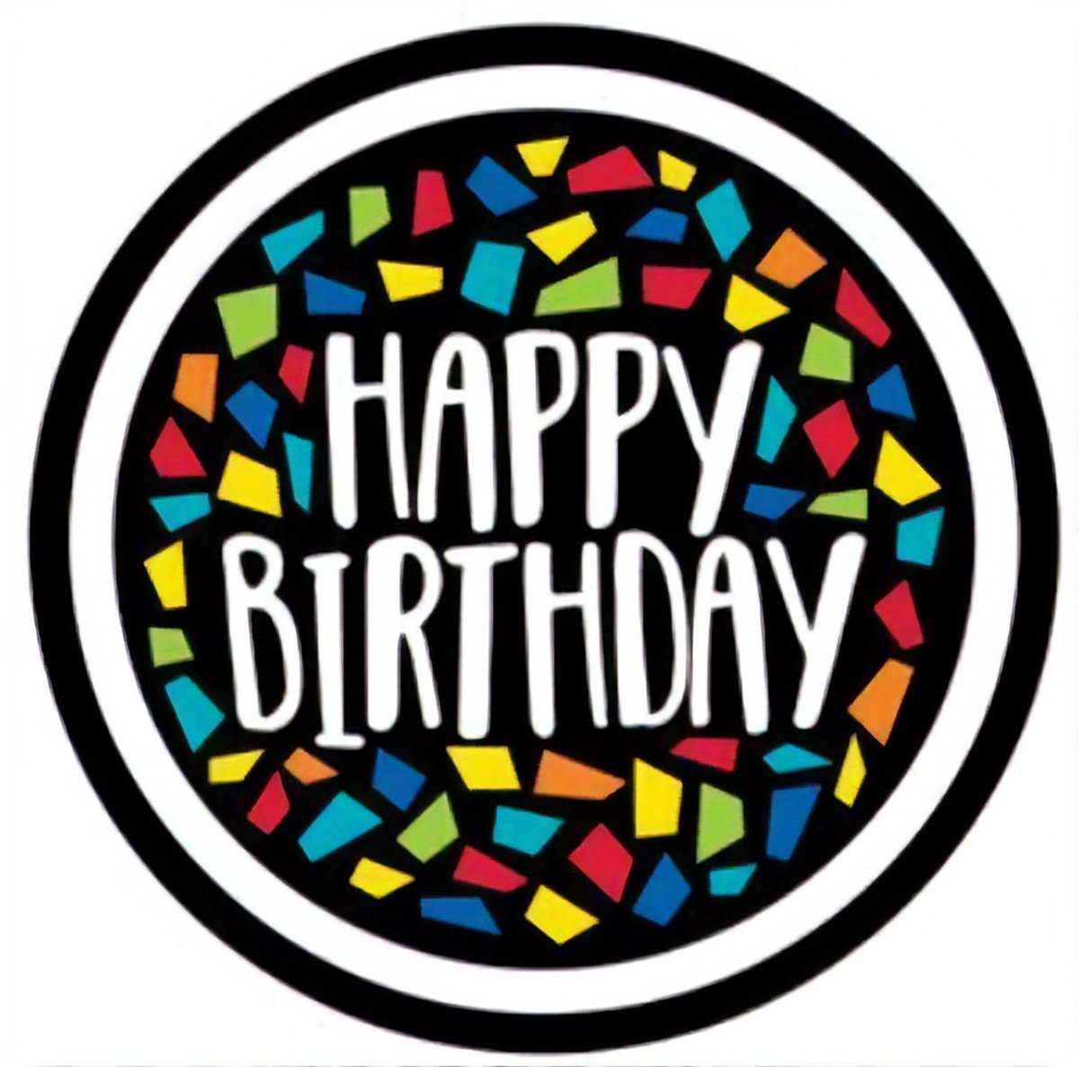 Haza Original Feestborden Happy Birthday Mozaïek 23 Cm 8 Stuks