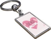 The Best Mom - Sleutelhanger - Cadeau - Verjaardag - Kerst - Kado - Valentijn - Moederdag - Moederdag cadeautje - Moederdag cadeau voor mama