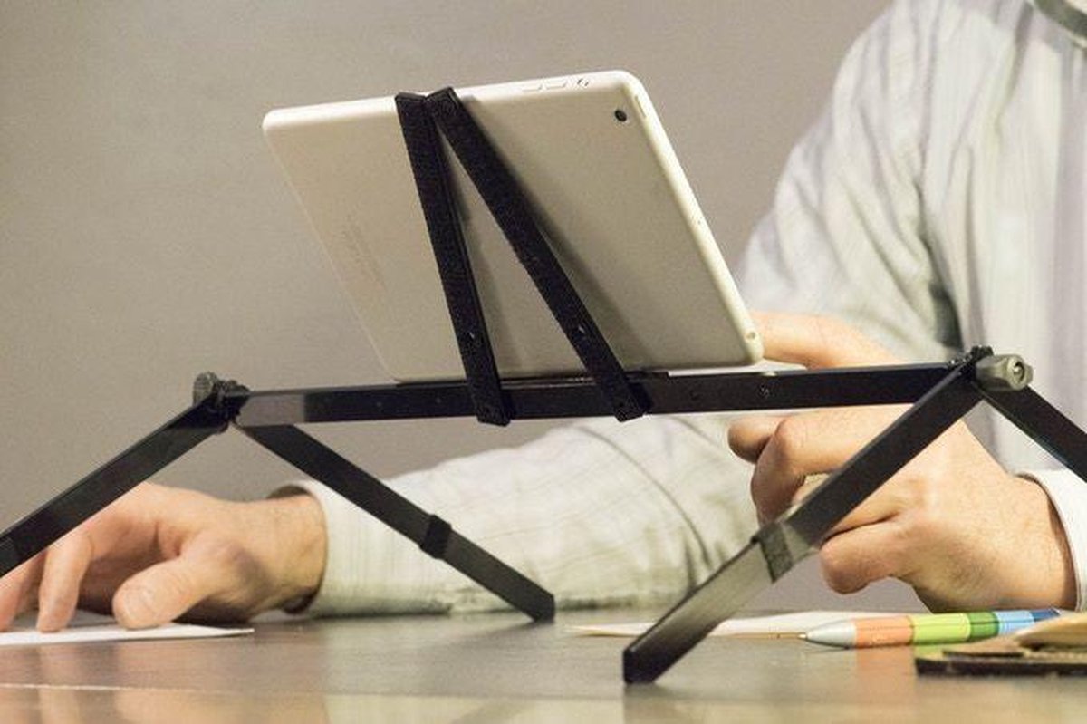 Opvouwbare steun voor laptop/tablet voor in bed Plygo- Zwart