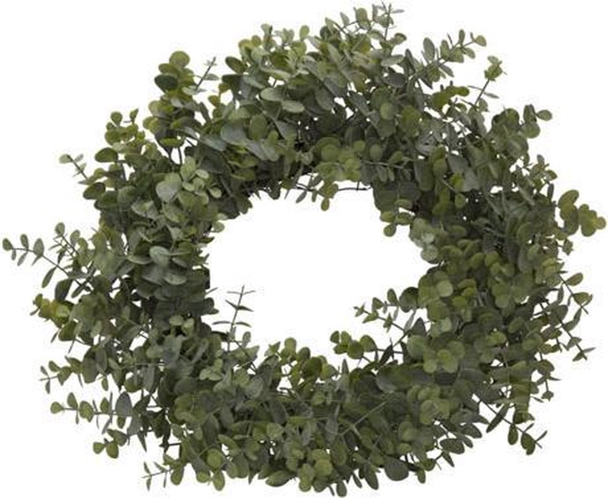 Cosy @ Home Krans Eucalyptus Groen D40cm Kunststof