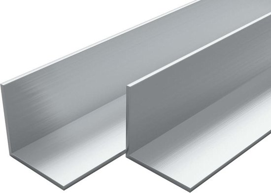 Nauwkeurig Lot lancering vidaXL Hoekbuizen L-profiel 2m 50x50x2 mm aluminium 4 st | bol.com