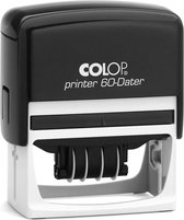 Colop Printer 60/D Zwart - Stempels - Datum stempel Nederlands - Stempel afbeelding en tekst