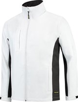 Tricorp Soft Shell Jack Bi-Color - Workwear - 402002 - Wit Donkergrijs - maat L