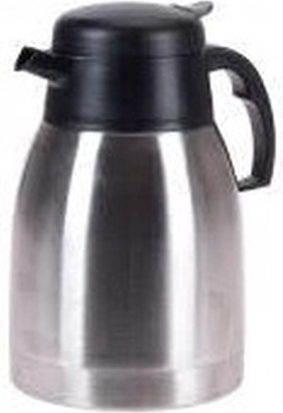 Set van 2x stuks rvs koffiekan / koffiekan 1 liter