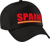 Spain supporters pet zwart voor dames en heren - Spanje landen baseball cap - supporter accessoire