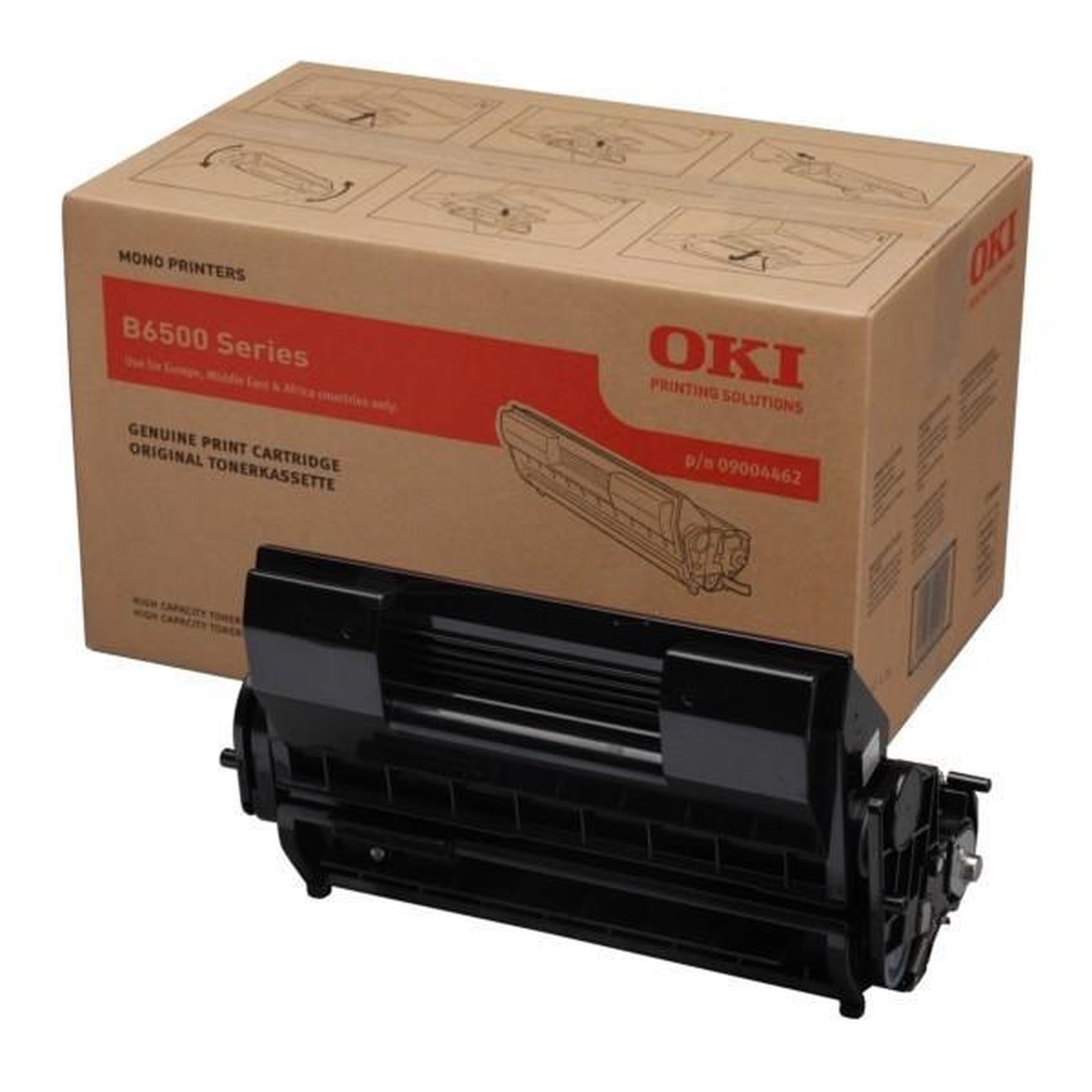 Oki Toner - zwart voor de B6500 (22k)