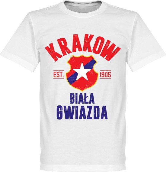 Wisla Krakow Established T-Shirt - Wit - XS