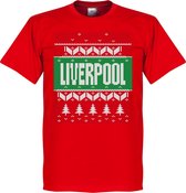 Liverpool Kerst T-Shirt - Rood - XS